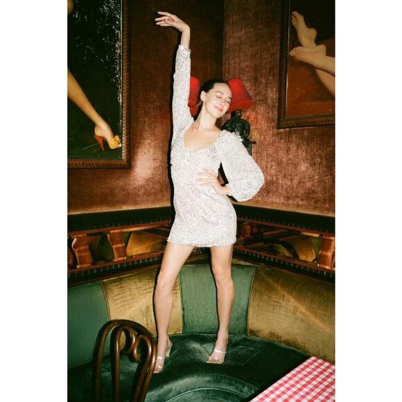 C/MEO Collective Lustre Sequin Mini Dress - Picture 3 of 13